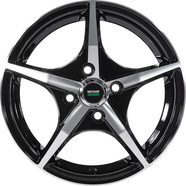 Изображение товара Литой диск Megami MGM-19FF 14x5.5" 4x100мм DIA 67.1мм ET 35мм BKF
