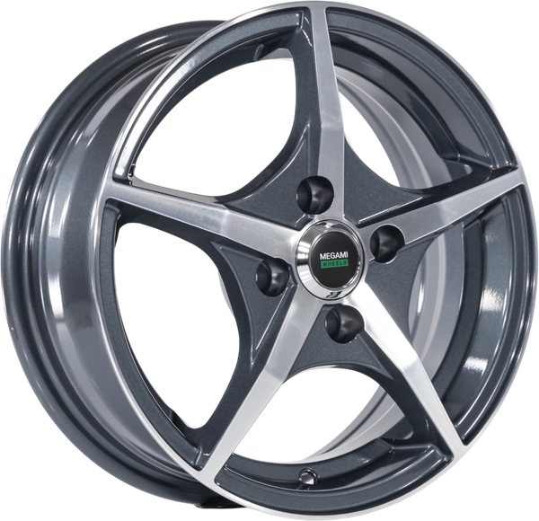 Изображение товара Литой диск Megami MGM-19FF 15x6" 4x100мм DIA 60.1мм ET 50мм GMF