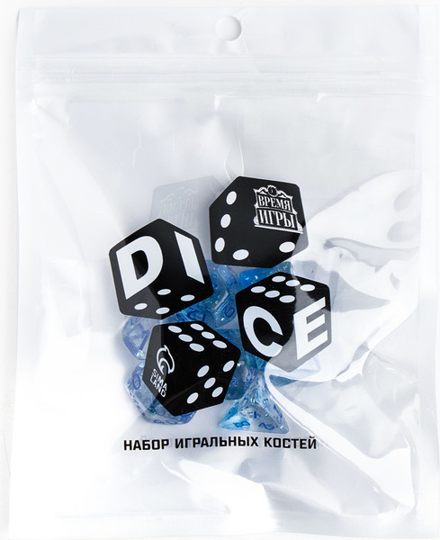 Изображение товара Набор кубиков для настольной игры Время игры Дайсы для ДнД / 9889086 (7шт)