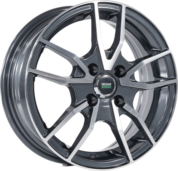 Изображение товара Литой диск Megami MGM-20FF 15x6" 4x100мм DIA 60.1мм ET 50мм GMF