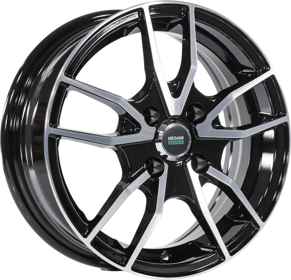 Изображение товара Литой диск Megami MGM-20FF 15x6" 4x114.3мм DIA 67.1мм ET 40мм BKF