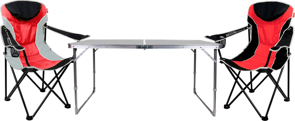Изображение товара Комплект складной мебели Ника ССТ-3 / ННС3/R (металлик/красный)