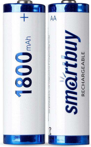 Изображение товара Комплект аккумуляторов SmartBuy NiMh SBBR-2A02BL1800
