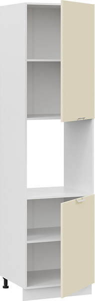 Изображение товара Шкаф-пенал кухонный ТриЯ Кимберли 1ПВ6 с двумя дверями (белый/крем)