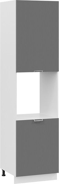 Изображение товара Шкаф-пенал кухонный ТриЯ Кимберли 1ПВ6 с двумя дверями (белый/титан)