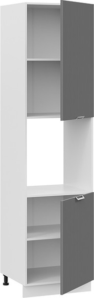 Изображение товара Шкаф-пенал кухонный ТриЯ Кимберли 1ПВ6 с двумя дверями (белый/титан)