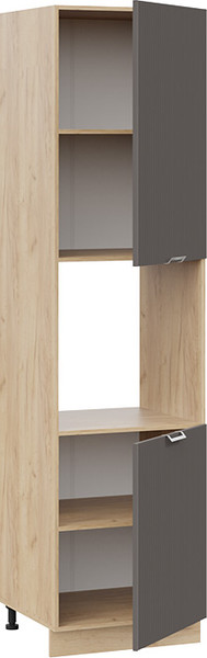 Изображение товара Шкаф-пенал кухонный ТриЯ Кимберли 1ПВ6 с двумя дверями (дуб крафт золотой/муссон)