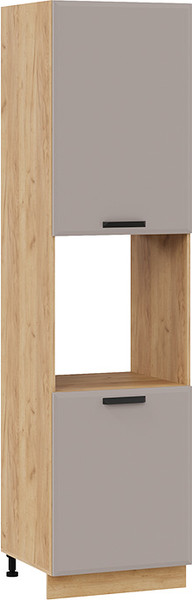 Изображение товара Шкаф-пенал кухонный ТриЯ Тиана 1ПВ6 с двумя дверями (дуб крафт золотой/мокко супермат)