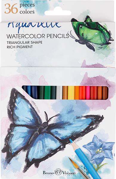 Изображение товара Набор акварельных карандашей Bruno Visconti Dream World / 30-0137 (36цв)