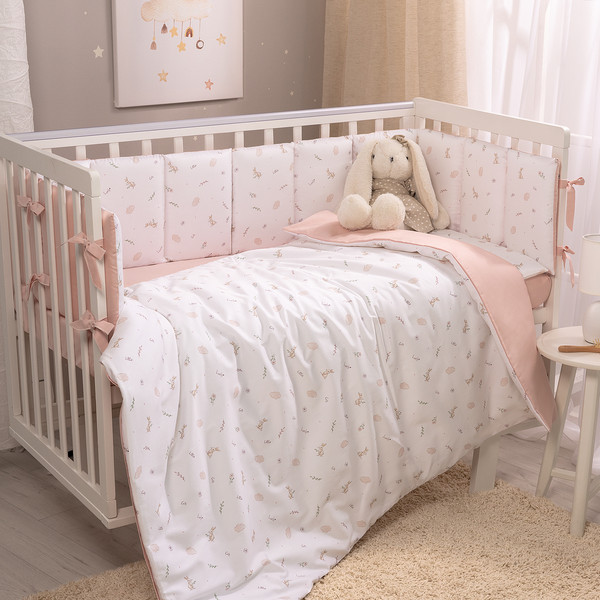 Изображение товара Комплект постельный для малышей Perina Sleepy / КПП6.120-SL.07 (розовый)