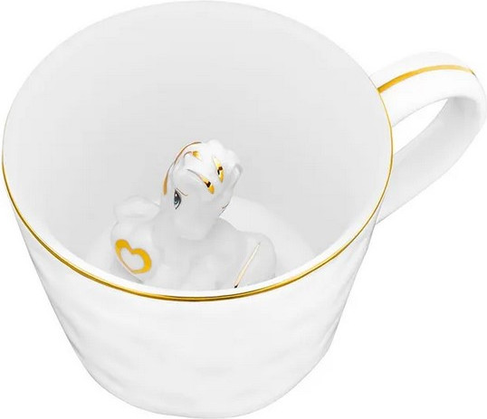 Изображение товара Кружка Elan Gallery Лошадь / 330967 (белый/золото)