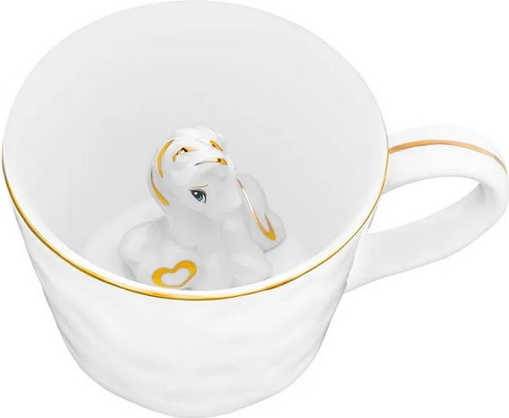 Изображение товара Кружка Elan Gallery Лошадь / 330967 (белый/золото)