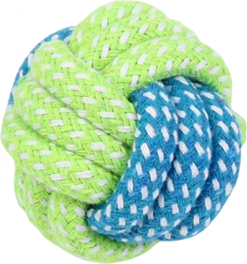 Изображение товара Игрушка для собак HaisenPet Мяч плетеный из веревки / HP-DT19-9261