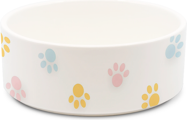 Изображение товара Миска для животных HaisenPet Лапки цветные / SN128-6154