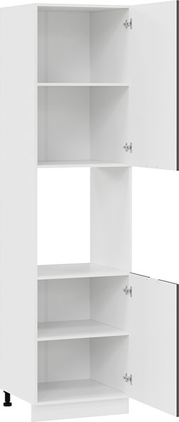 Изображение товара Шкаф-пенал кухонный ТриЯ Гренада 1ПВ6 с двумя дверями (белый/холст вулкан)