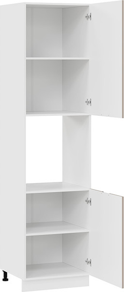 Изображение товара Шкаф-пенал кухонный ТриЯ Гренада 1ПВ6 с двумя дверями (белый/холст латте)