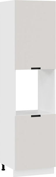 Изображение товара Шкаф-пенал кухонный ТриЯ Гренада 1ПВ6 с двумя дверями (белый/холст мокко)