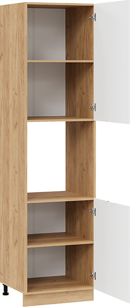 Изображение товара Шкаф-пенал кухонный ТриЯ Гренада 1ПВ6 с двумя дверями (дуб крафт золотой/холст белый)