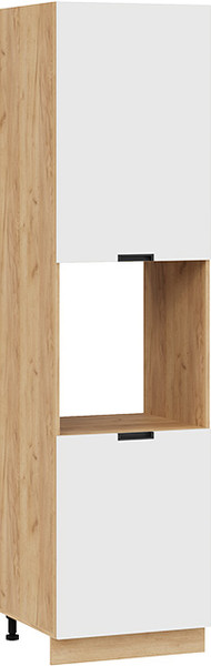Изображение товара Шкаф-пенал кухонный ТриЯ Гренада 1ПВ6 с двумя дверями (дуб крафт золотой/холст белый)