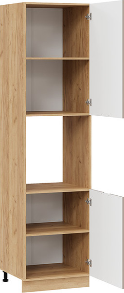 Изображение товара Шкаф-пенал кухонный ТриЯ Гренада 1ПВ6 с двумя дверями (дуб крафт золотой/холст латте)