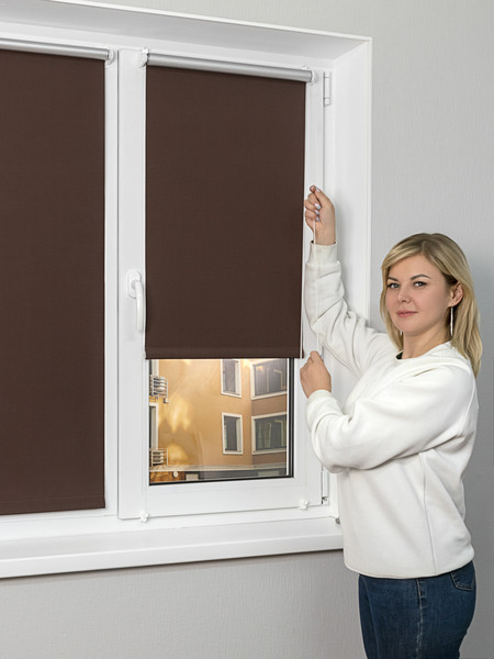 Изображение товара Рулонная штора Lm Decor LM 68-09 180x185 (шоколад)