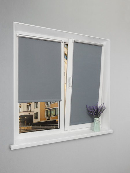 Изображение товара Рулонная штора Lm Decor LM 68-10 200x185 (темно-серый)