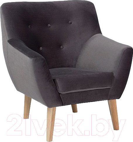 Изображение товара Кресло мягкое Signal Nordic 1 Velvet (Bluvel14 серый)