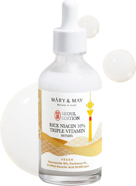 Изображение товара Сыворотка для лица Mary & May Rice niacin 10% Triple Vitamin Serum (80мл)