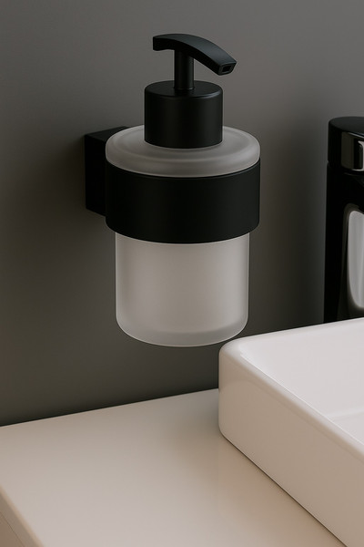 Изображение товара Набор аксессуаров для ванной Lauter 21TS3019 + 21TS3021 + 21TS3008 (Matt Black, 3 предмета)