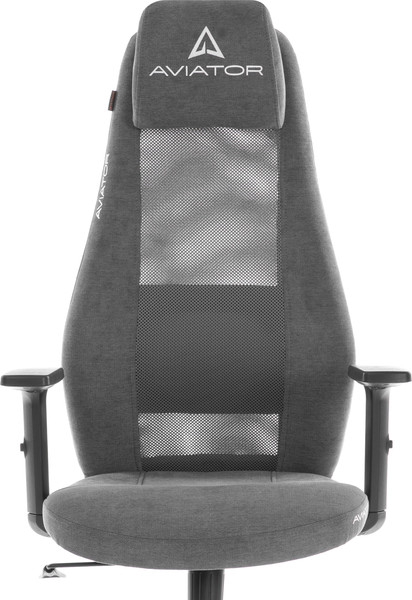 Изображение товара Кресло офисное Tetchair Aviator PLT metalBL (ткань, серый, KUB 05/W-12)