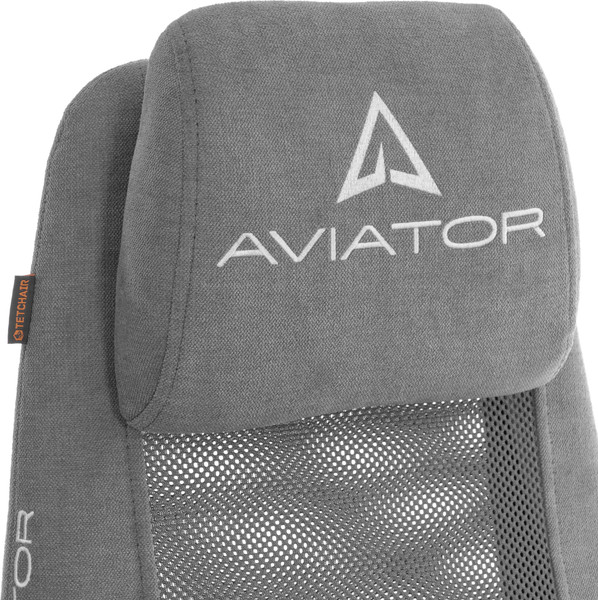 Изображение товара Кресло офисное Tetchair Aviator PLT metalBL (ткань, серый, KUB 05/W-12)