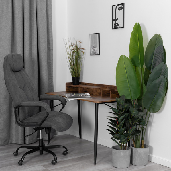 Изображение товара Кресло офисное Tetchair Boss metalBL (ткань, серый, KUB 05)