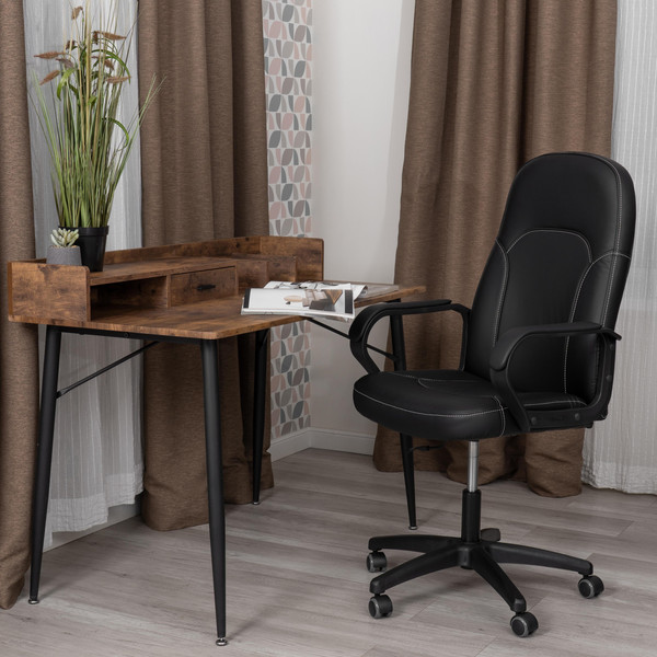 Изображение товара Кресло офисное Tetchair Parma (22) кожзам (черный, 36-6)