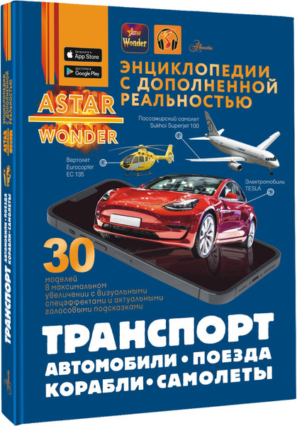 Изображение товара Энциклопедия АСТ Транспорт: автомобили, поезда, корабли, самолеты (Ликсо Вячеслав и др., твердая обложка)