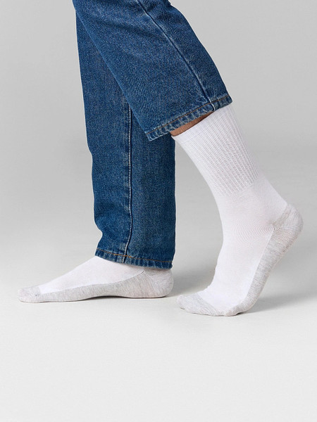 Изображение товара Носки Mark Formelle 107A-3049 (р.25-27, белый/светло-серый меланж-3)