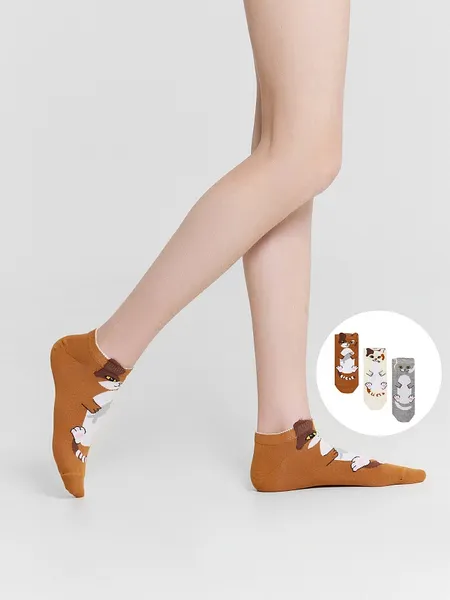 Изображение товара Носки детские Mark Formelle 406A-3182 (р.22, кэмел/молочный/серый меланж)