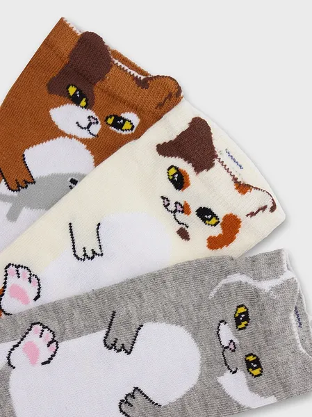 Изображение товара Носки детские Mark Formelle 406A-3182 (р.22, кэмел/молочный/серый меланж)