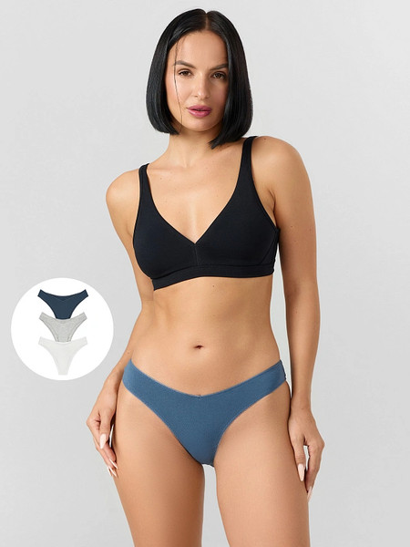 Изображение товара Комплект женских трусов Mark Formelle 412541-3 (р.98, шторм)