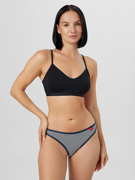 Изображение товара Трусы женские Mark Formelle 412621 (р.94, сине-молочная полоска/декор)