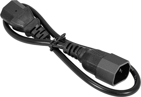 Изображение товара Удлинитель кабеля ExeGate Power EC-0.5P-C13-C14/3x0.5Cu (EP280619RUS)