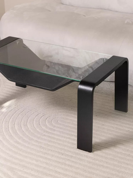 Изображение товара Журнальный столик Мебелик Гурон 1 (черный матовый)