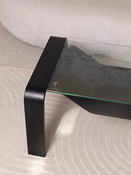 Изображение товара Журнальный столик Мебелик Гурон 1 (черный матовый)