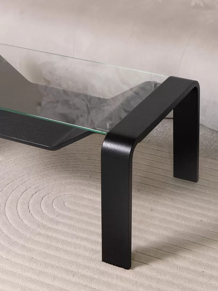 Изображение товара Журнальный столик Мебелик Гурон 1 (черный матовый)