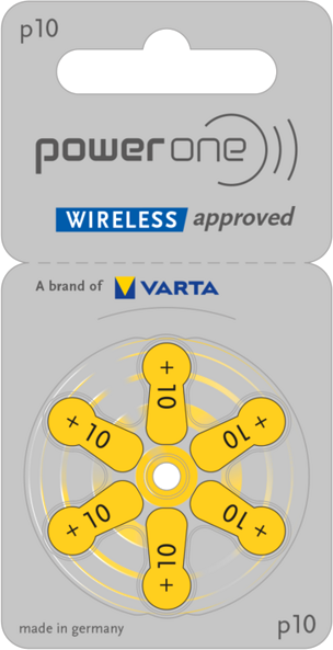Изображение товара Комплект батареек PowerOne One Zinc-Air p10 BL6