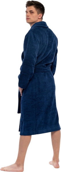 Изображение товара Халат Lilia Мужской махровый 17С-0014 (р-р 50/182, темно-синий)