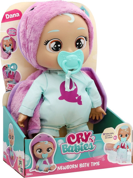 Изображение товара Пупс с аксессуарами Cry Babies Дана. Время купания / 68520