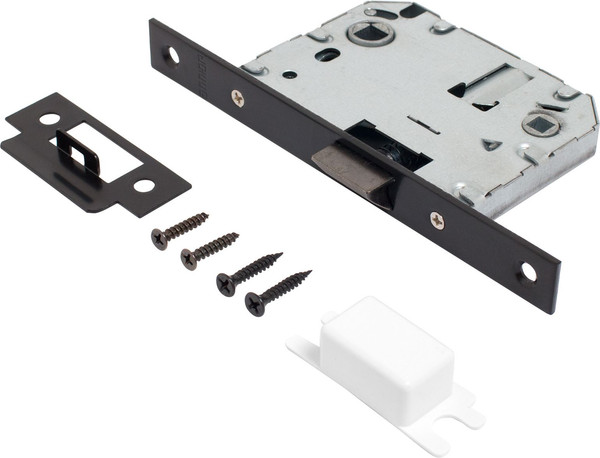 Изображение товара Комплект дверной фурнитуры Аллюр Арт Ринго BL+L7050S BL+BK-S2 BL (83150/S7050) (матовый черный)