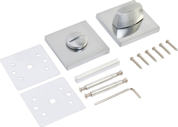 Изображение товара Комплект дверной фурнитуры Аллюр Арт Ринго SC+L7050S SC+BK-S2 SC (8390/S7050) (матовый хром)