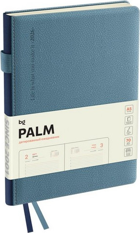 Изображение товара Ежедневник BG Palm. Steel blue А5 / DdА5_09412 (176л)