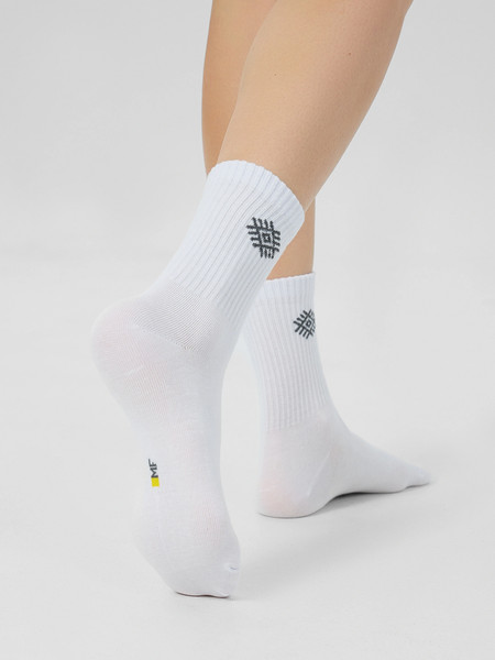 Изображение товара Носки детские Mark Formelle 444A-2775 (р.20, белый/бежевый меланж/светло-серый меланж)